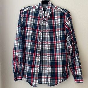 JCrew Flex Washed Plaid Shirt